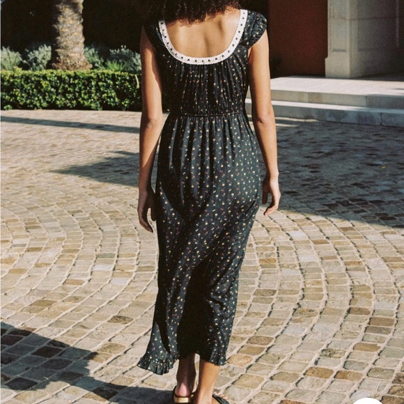 Christy Dawn Kelly Dress in Black Aster Garden (XL) - Picture 10 of 11